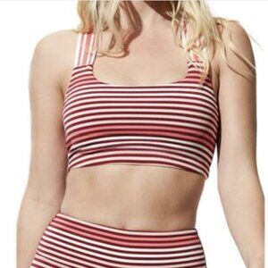 GET ME FREE! EleVen Cute League Sports Bra XL in Coral Stripe